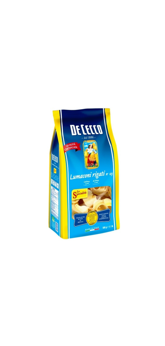 Lumaconi rigati n°123 De Cecco